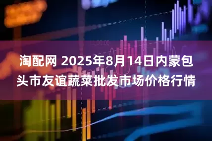 淘配网 2025年8月14日内蒙包头市友谊蔬菜批发市场价格行情