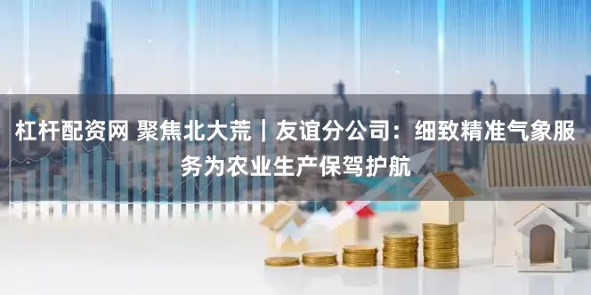 杠杆配资网 聚焦北大荒｜友谊分公司：细致精准气象服务为农业生产保驾护航